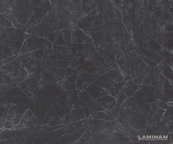 Jídelní stůl Edge 300x100 cm Laminam® keramika šedá, černá noha ve tvaru V - Image 3