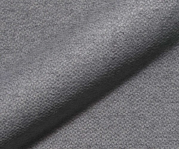 Jídelní židle Abelia-Flex s područkami, texturovaná látka světle šedá, čtyřnohá kuželová z nerezové oceli - Image 3