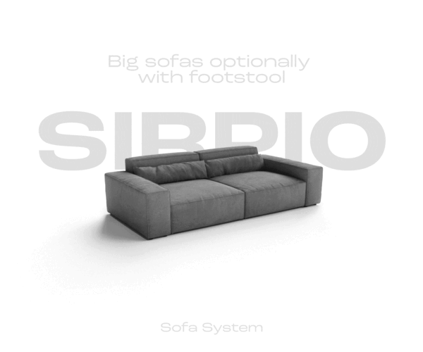 Rohová pohovka Sirpio XL 270x175 cm krémově bílý bouclé variabilně umístitelný longchair s taburetem - Image 7