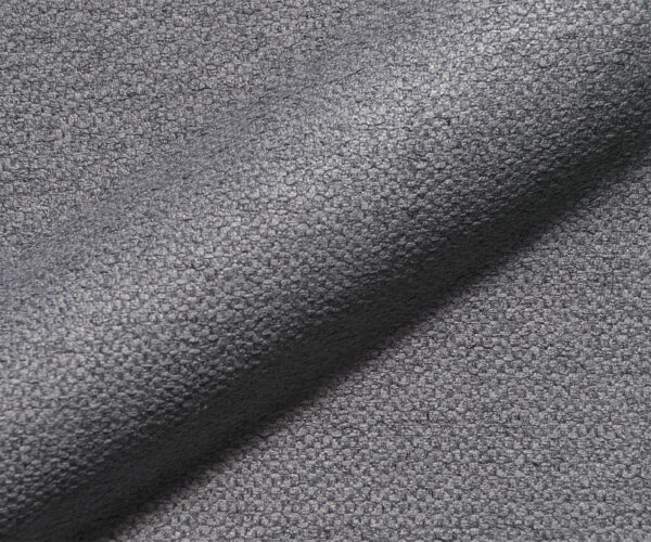 Jídelní židle Yago-Flex křížová konstrukce z nerezové oceli, kuželovitá, texturovaná látka, světle šedá - Image 3