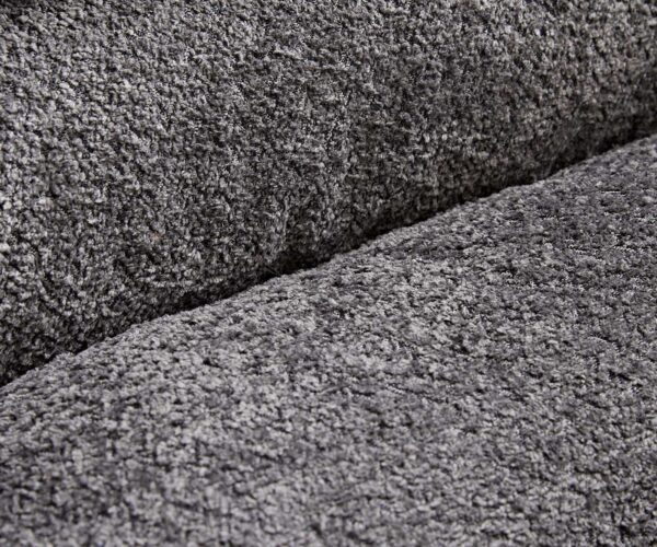 Jídelní židle Pejo-Flex s křížovou podnoží, lemované nerezovou ocelí, bouclé šedé, otočné o 180° - Image 3