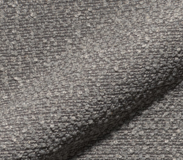 Jídelní židle Nube-Flex křížová podnož široká kovový efekt titanový bouclé stříbrně šedá - Image 3