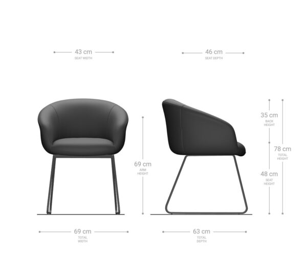 Jídelní židle Vinka-Flex rám na kluzácích nerezová ocel, kombinované materiály, taupe, jádro s taštičkovými pružinami - Image 6