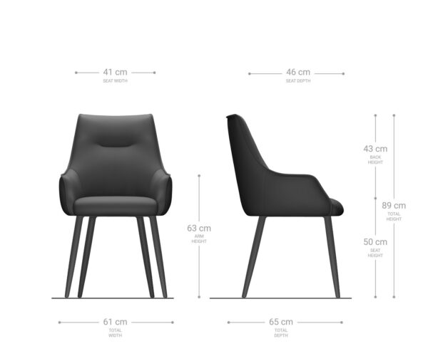 Jídelní židle Alja-Flex 4 nohy kuželové kovové černé bouclé bílý jádro s taštičkovými pružinami - Image 6