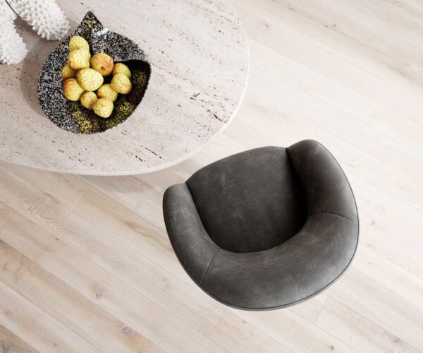 Jídelní židle Vinka-Flex s područkami, křížová podnož, široké, kovové, černé, mikrovlákno, antracit, vintage, otočné o 180°, jádro s taštičkovými pružinami - Image 4
