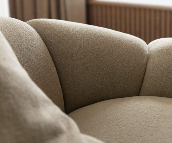 Velká pohovka Lunna 360x175 cm, jemný bouclé taupe, 2 polštáře - Image 8
