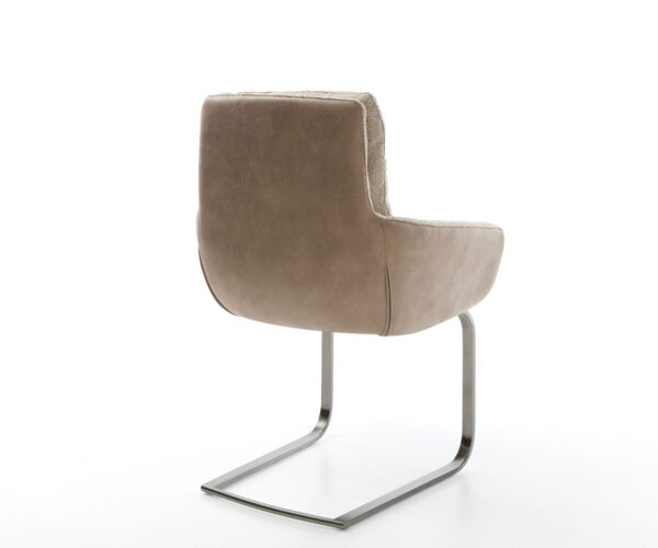 Jídelní židle Abelia-Flex smíšené materiály taupe konzolová plocha grafitová - Image 5