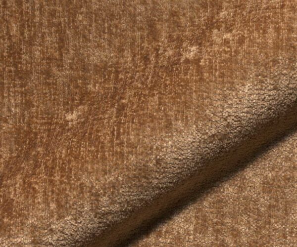 Jídelní židle Luan-Flex s područkami, křížová konstrukce, kuželové nohy z nerezové oceli, chenille rezavé, otočné o 180° - Image 3