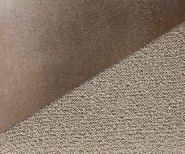 Jídelní židle Clea-Flex konzolová konstrukce kulatá kov černý materiál-mix taupe - Image 3